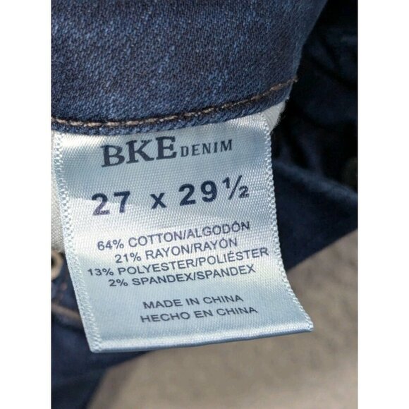 BKE Parker Super Flare Jeans Womens 27 x 29.5 (Meas 29x28) Universal Fit Blue - Picture 4 of 12